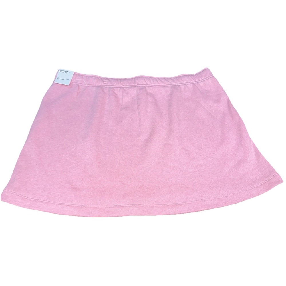 NWT Nike Club Fleece Pink Standard Fit Mid Rise Skirt Women's 2XL XXL HV2344-699 - Picture 4 of 7